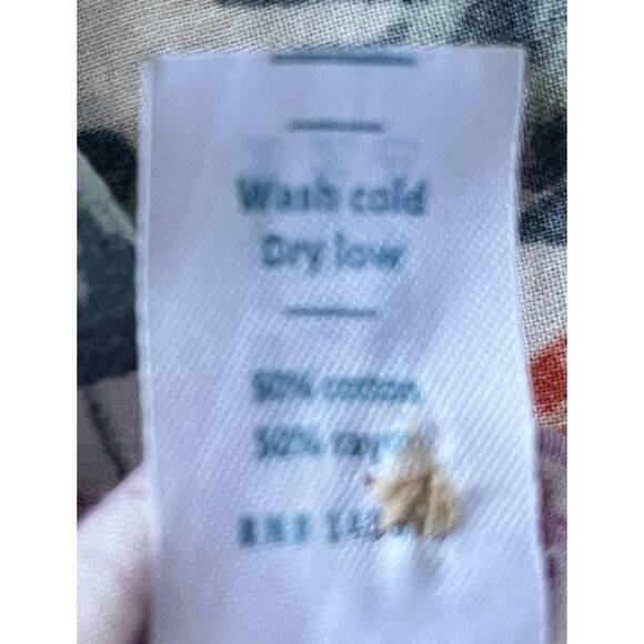 MARINE LAYER Floral Palm Button Up Shirt Top Women's Size Medium - Picture 5 of 8